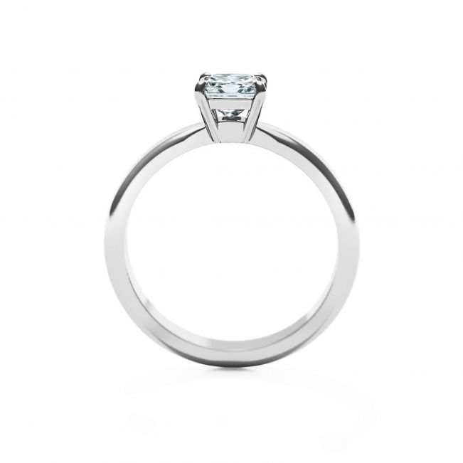 클래식 프린세스 컷 다이아몬드 약혼 반지 - 사진 1