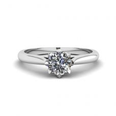 로터스 다이아몬드 약혼 반지