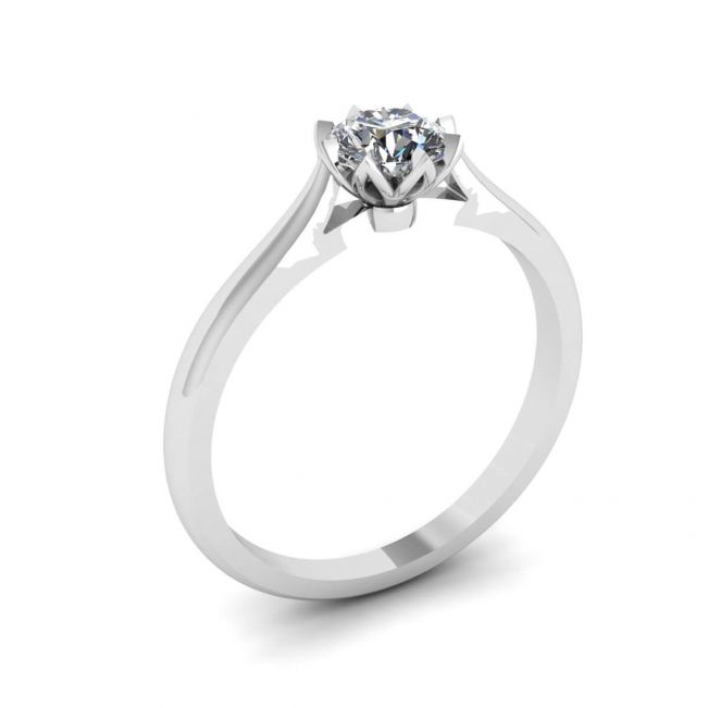 로터스 다이아몬드 약혼 반지 - 사진 3