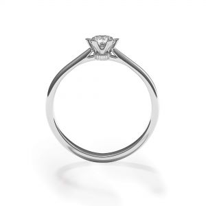 크라운 다이아몬드 6프롱 약혼 반지 - 사진 1