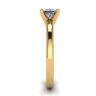 프린세스 다이아몬드가 세팅된 혼합 금 약혼 반지, 영상 3