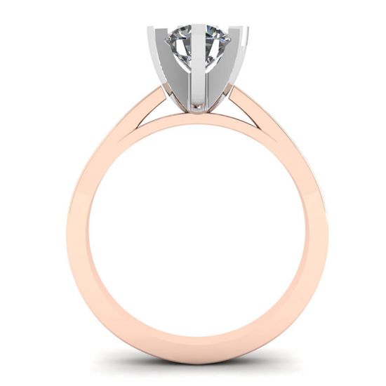 약혼을 위한 18K 로즈 골드 다이아몬드 반지, More Image 0