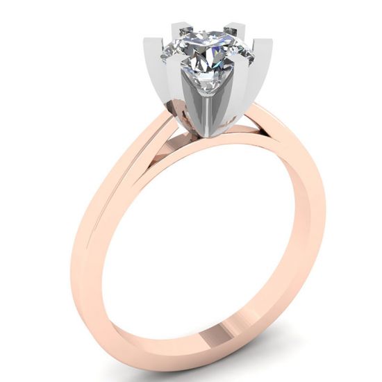약혼을 위한 18K 로즈 골드 다이아몬드 반지,  이미지 확대 4