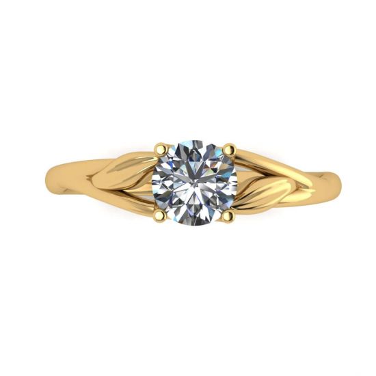 자연에서 영감을 받은 다이아몬드 약혼 반지, 이미지 확대 1