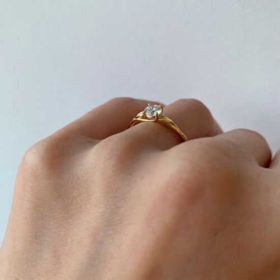 자연에서 영감을 받은 다이아몬드 약혼 반지,  이미지 확대 3