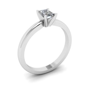 에메랄드 컷 다이아몬드가 세팅된 반지 - 사진 3