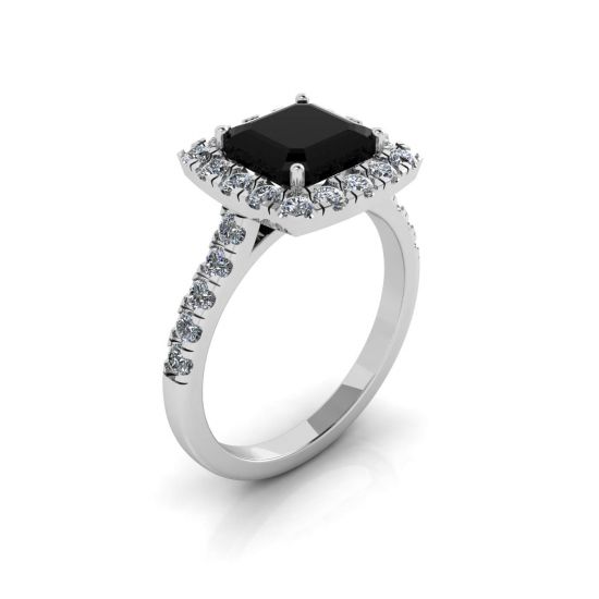 프린세스 블랙 다이아몬드 반지,  이미지 확대 4