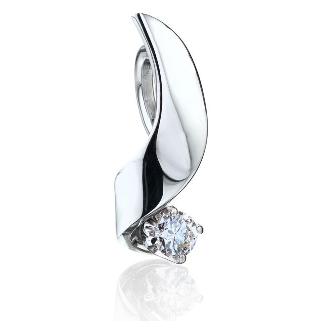 3mm 다이아몬드가 세팅된 펜던트 - Ruban Collection - 사진 2