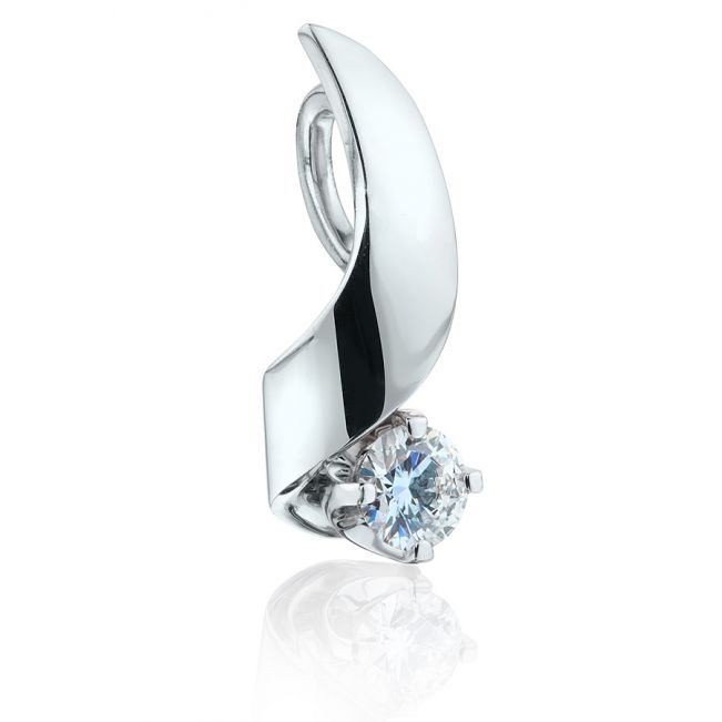 4.5mm 다이아몬드가 세팅된 펜던트 - Ruban 컬렉션 - 사진 2