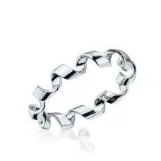 18K 화이트 골드 반지 - Ruban Collection