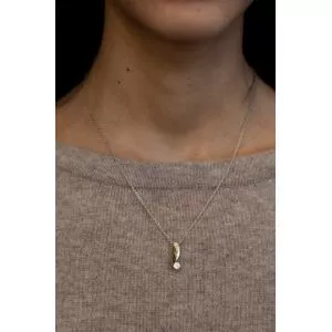 4.5mm 다이아몬드가 세팅된 펜던트 - Ruban 컬렉션 - 사진 3