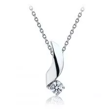 4.5mm 다이아몬드가 세팅된 펜던트 - Ruban 컬렉션
