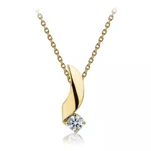 4.5mm 다이아몬드가 세팅된 펜던트 - Ruban 컬렉션 - 사진 1
